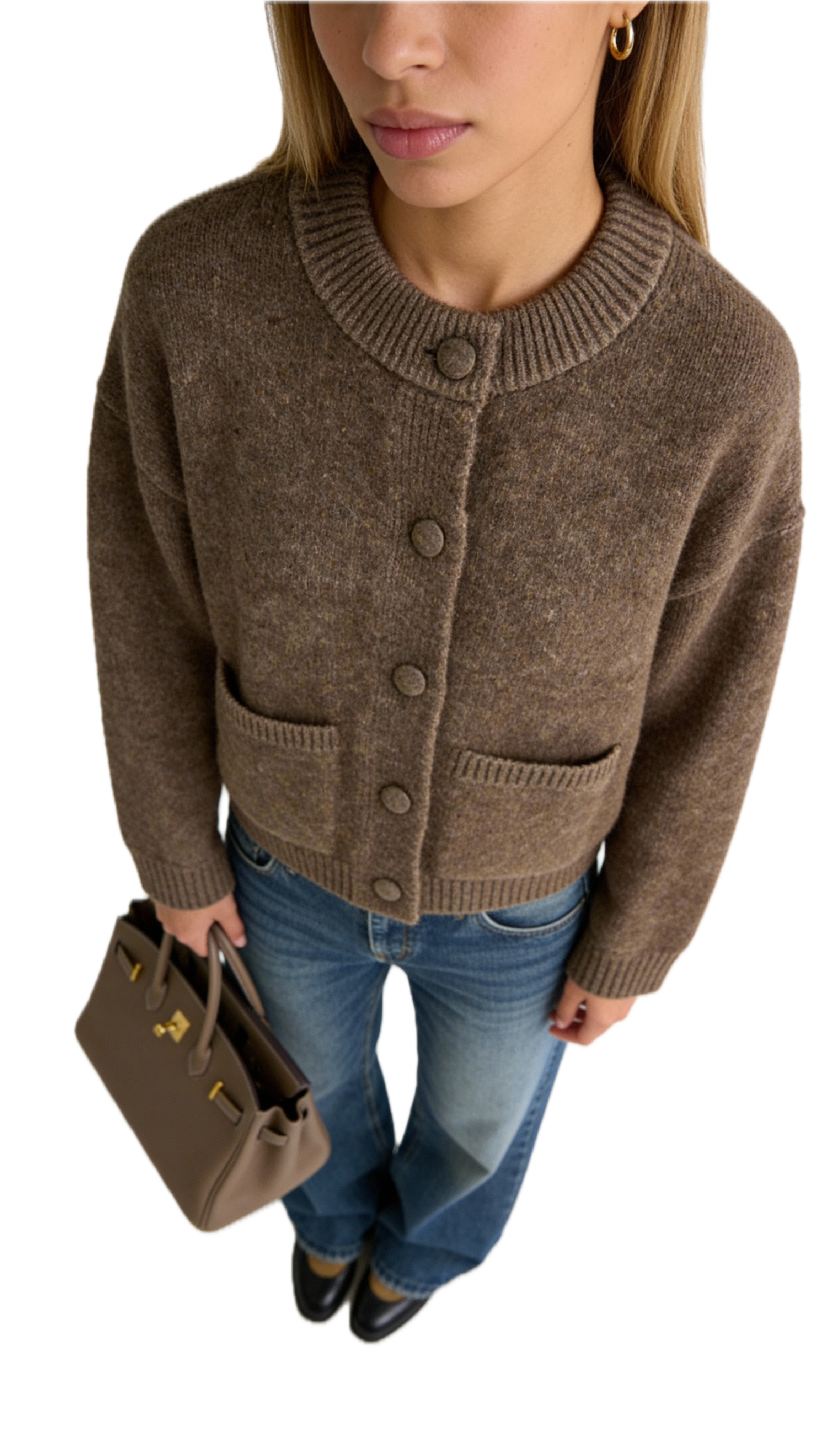 Cardigan O Neck F Jacket