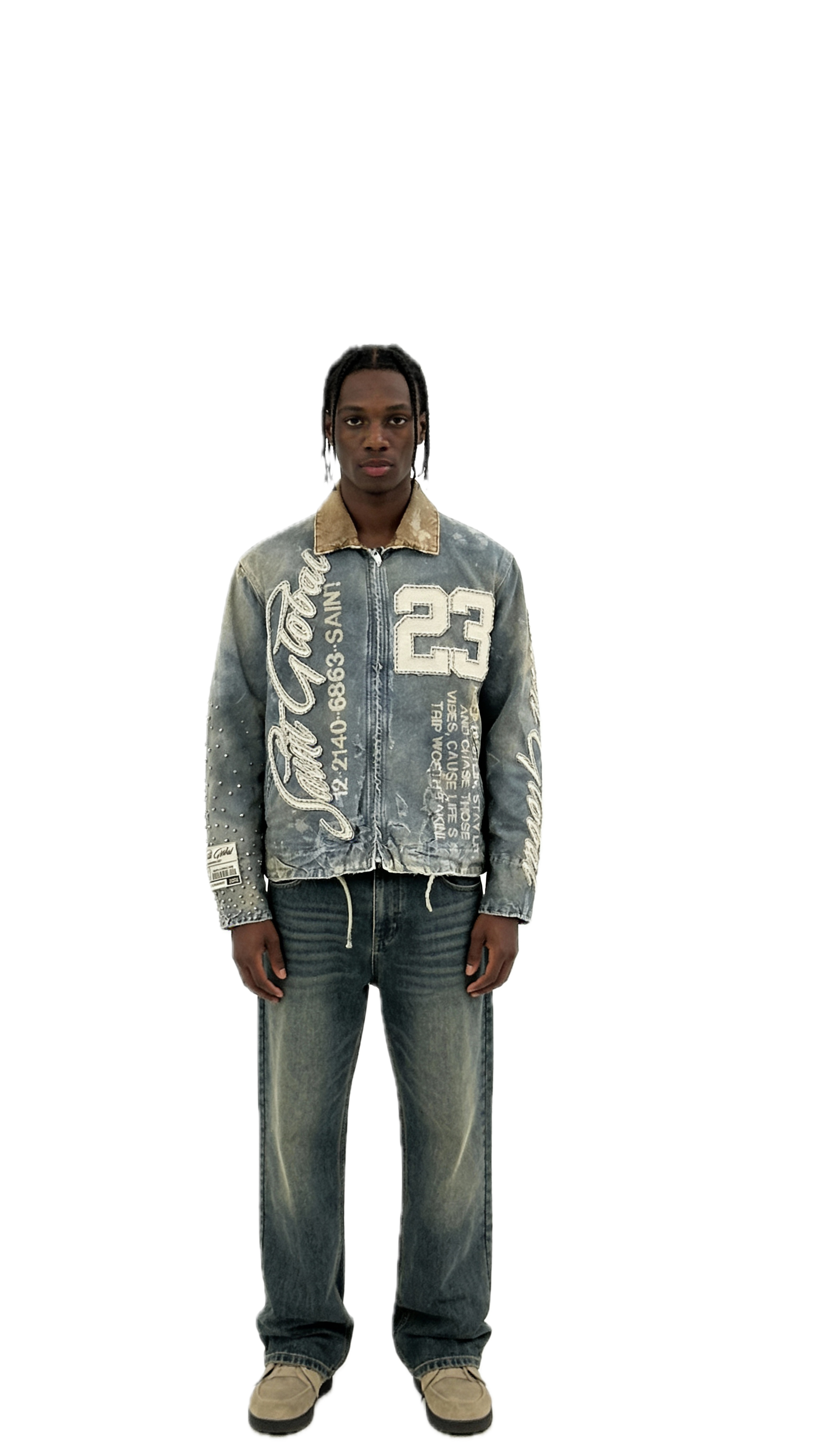 Y2K Retro Rivet Jacket