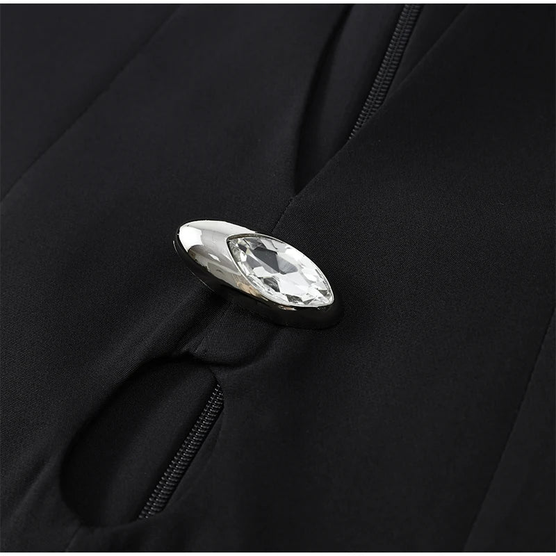 Black Hollow Out Mini