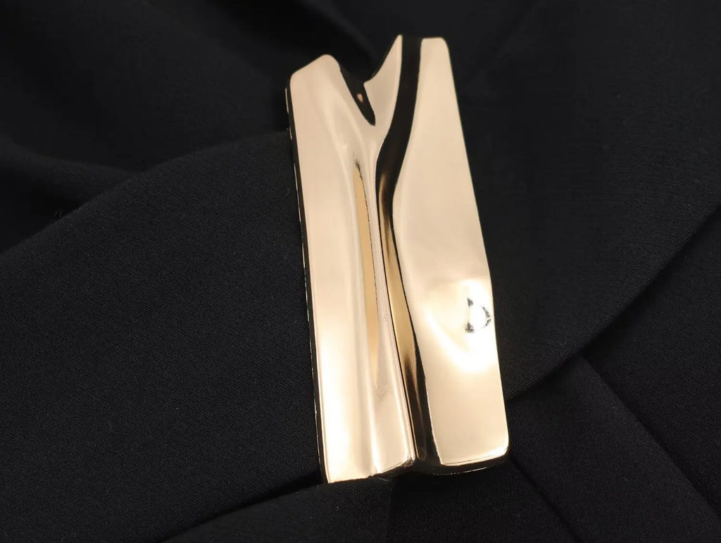 Office Lady Buttoned Blazer Jacket