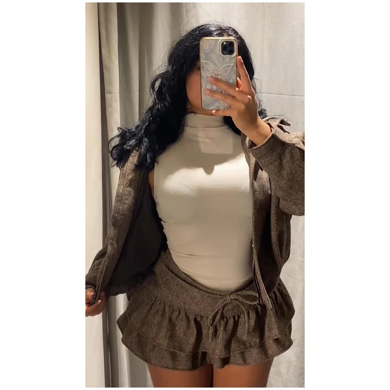 Twill Jacket Short Culottes