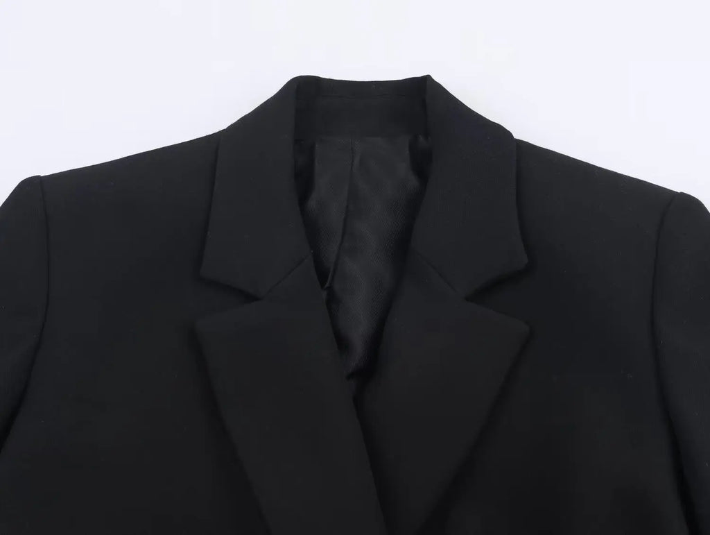 Office Lady Buttoned Blazer Jacket
