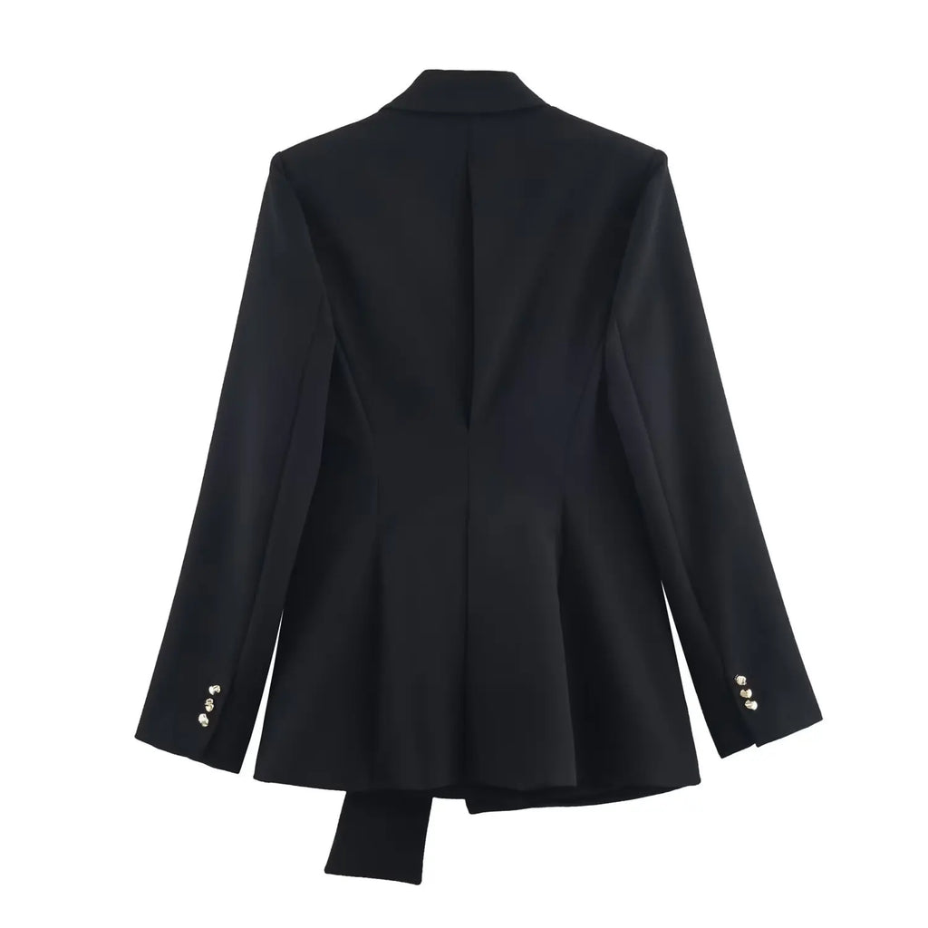 Office Lady Buttoned Blazer Jacket