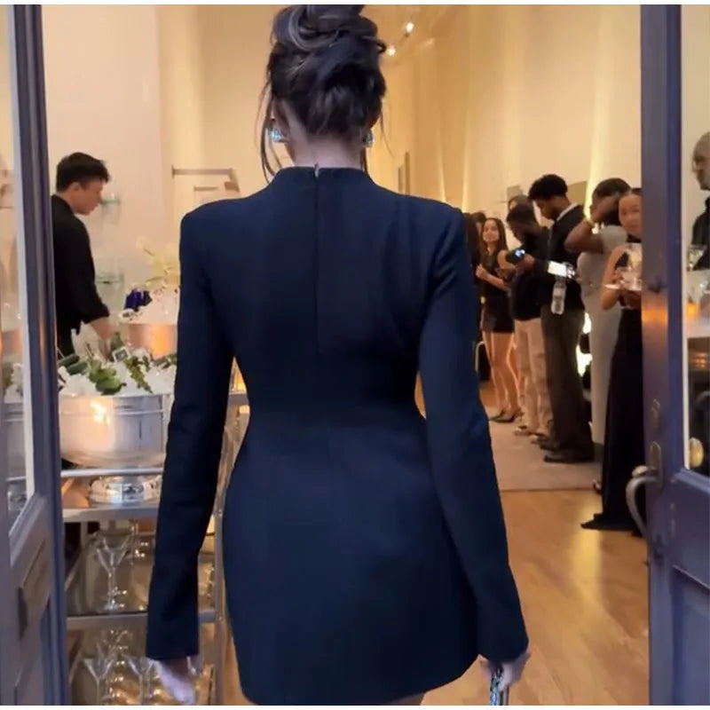 Black Hollow Out Mini