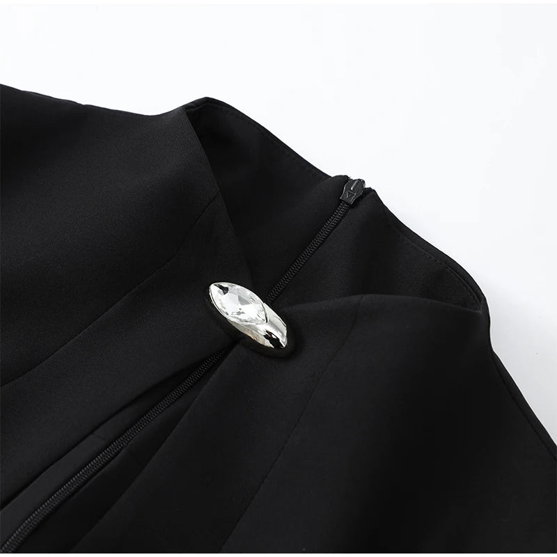 Black Hollow Out Mini