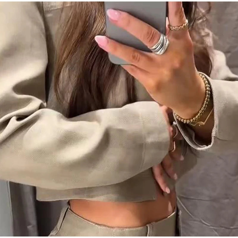 Sleeve Pleated Jacket