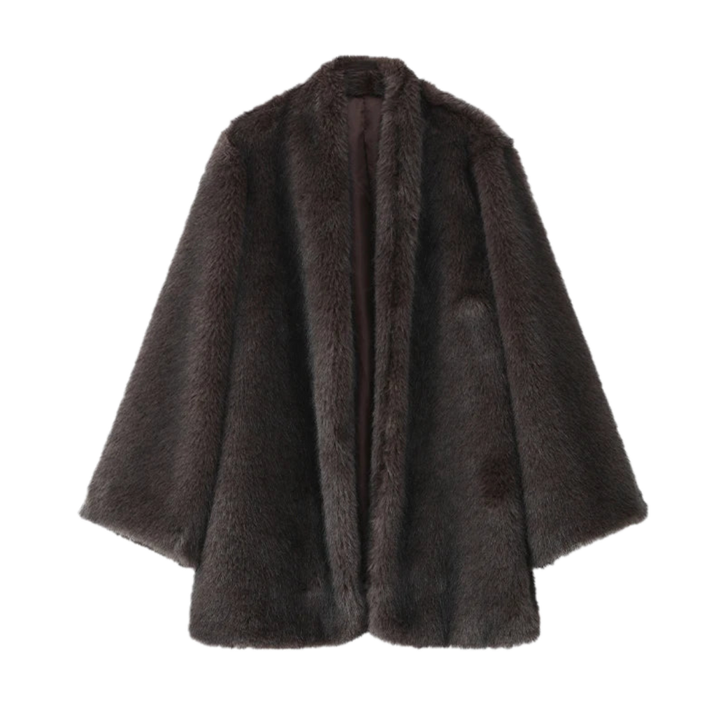Brown Medium-length Fur Coat