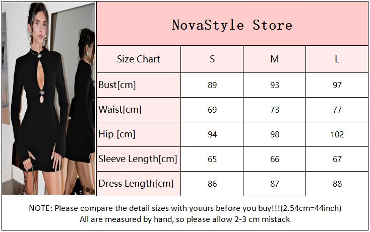 Black Hollow Out Mini