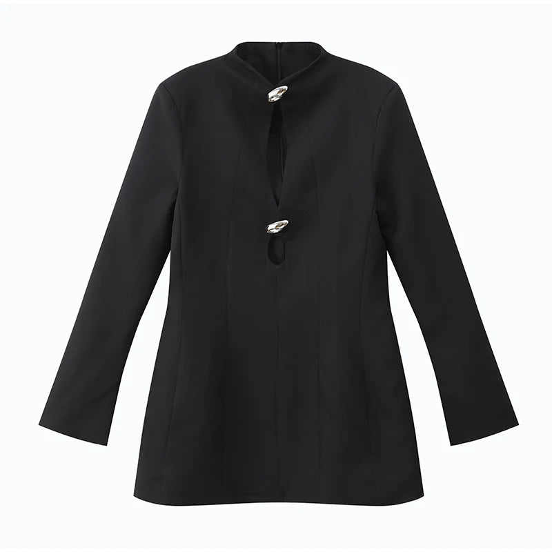 Black Hollow Out Mini