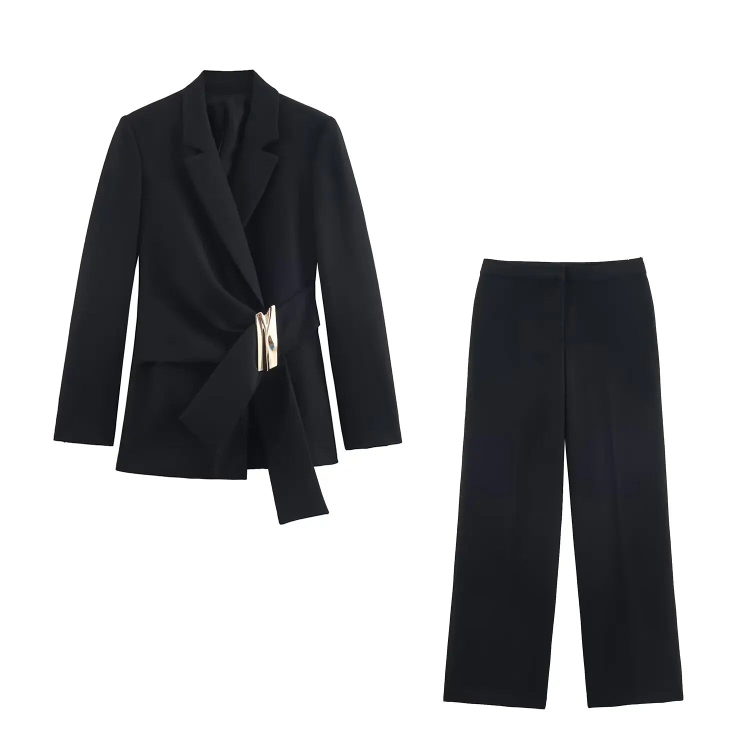 Office Lady Buttoned Blazer Jacket